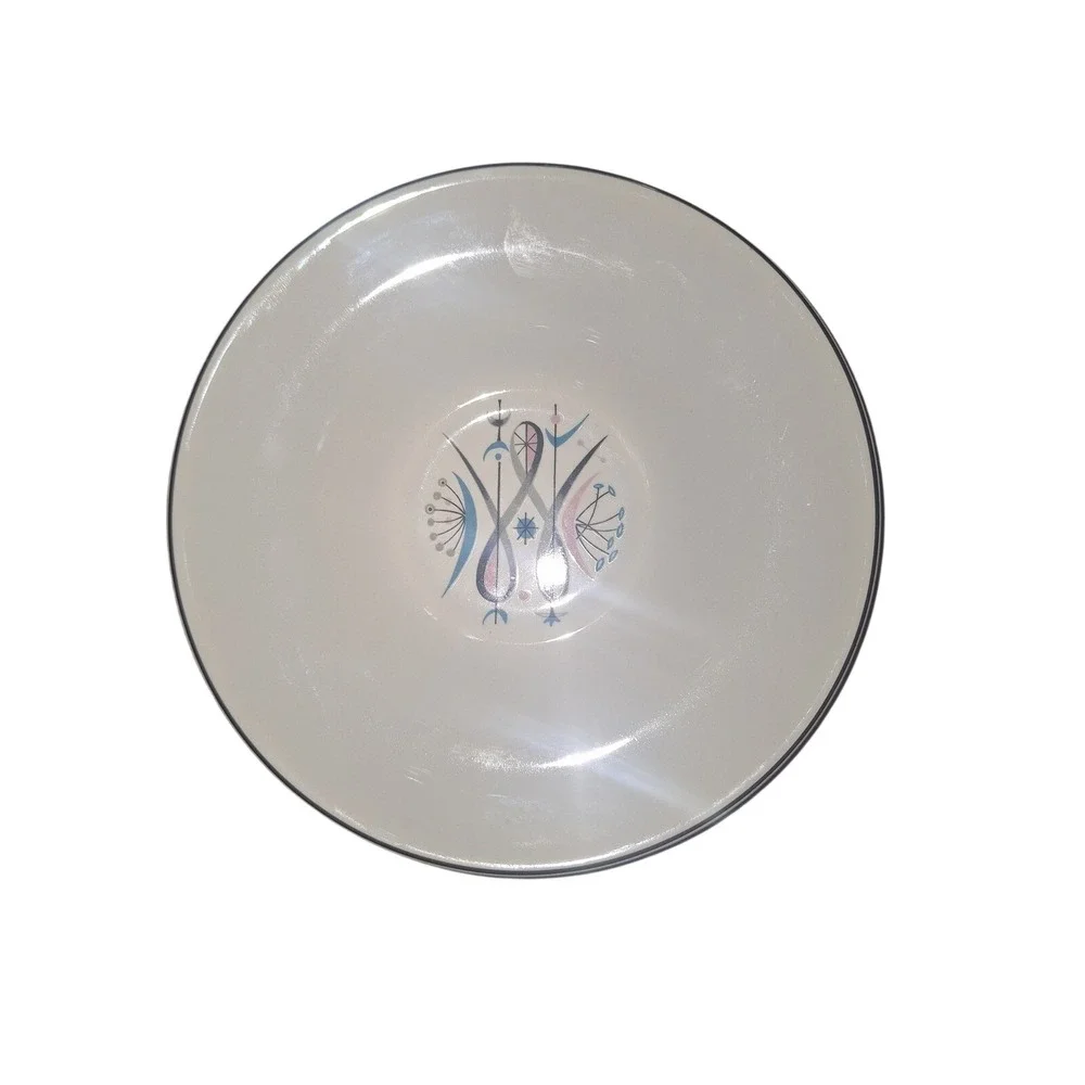Preview by Paden Mid Century Modern 1950s Atomic Calligraphy‎ Pattern 6in. Plate